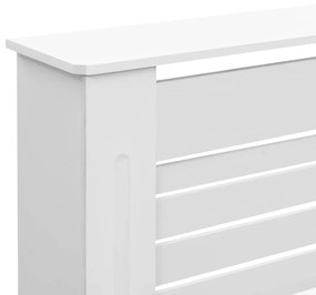 Cobertura de radiador 152x19x81,5 cm MDF branco