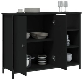Aparador 100x33x75 cm derivados de madeira preto
