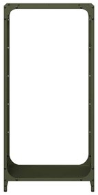 Suporte para lenha aço laminado a frio verde azeitona