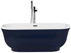 Banheira autónoma em acrílico azul marinho 170 x 77 cm TESORO Beliani