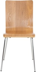 Conjunto de 4 cadeiras de cozinha e sala de jantar Pepe 43 x 87 x 47 cm Cor Carvalho