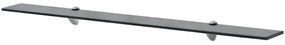 Prateleiras flutuantes 2 pcs vidro 100x20 cm 8 mm