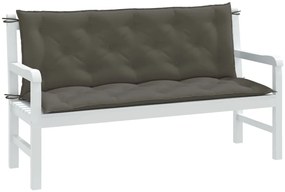Almofadões banco jardim 2pcs 120x50x7cm mesclado tecido