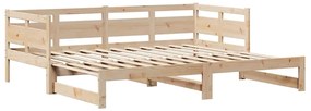 Sofá-cama com gavetão e gavetas sem colchão 90x200 cm