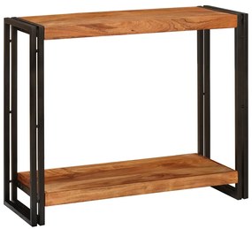 vidaXL Aparador Castanho 90 x 33 x 75 cm Madeira Sólida de Acácia