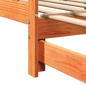 Cama de Dia Retrátil sem Colchão Castanho 2x(80x200) cm