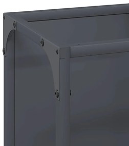 Suporte para lenha 25x25x60 cm aço laminado a frio antracite