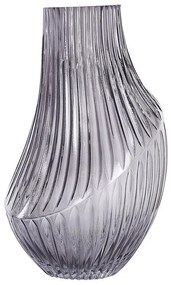 Vaso de vidro cinzento 36 cm MYRSINA Beliani