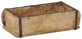 vidaXL Bandeja 30x15x9 cm Madeira Sólida Reclamada