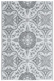 vidaXL Tapete de exterior 190x290 cm ARAKIL PP cinzento-claro