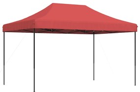 Tenda para festas pop-up dobrável 440x292x315 cm bordô