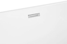 Banheira oval autónoma em acrílico branco 169 x 80 cm GOCTA Beliani