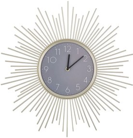 Relógio de parede ø 45 cm dourado e cinzento SOLURA Beliani