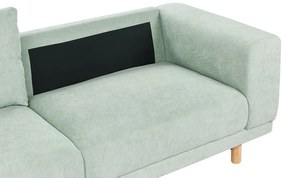 Sofá de 3 lugares em bombazina verde menta NIVALA Beliani