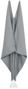 Toldo lateral dobrável para terraço 300x150 cm cinzento