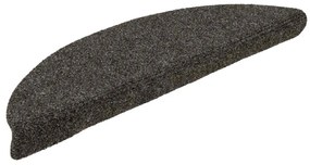 Tapetes escada autoadesivos 10 pcs 56x17x3 cm antracite
