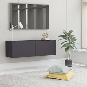 vidaXL Móvel de TV 100x30x30 cm derivados de madeira cinzento