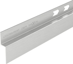 Mexen Line-B cantoneira de chuveiro frontal 130 cm, inox - 181003130U