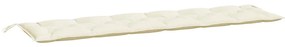 Almofadões banco jardim 2 pcs tecido oxford branco nata