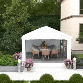 Tenda de Jardim com Janelas em Aço - 4x6m