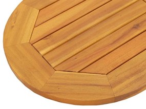 Tampo de Mesa 80x40x2,2 cm Oval de Madeira Sólida de Acácia