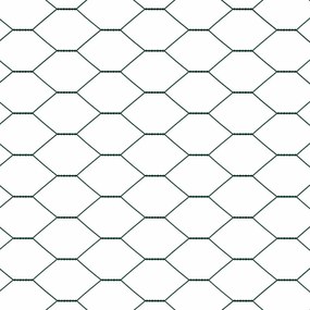 Cerca Hexagonal vidaXL Verde 0.8x25 m Aço