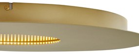 Plafond moderno dourado 60cm incl. LED regulável em 3 níveis - Morning Moderno