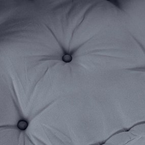 Sofá Pouf Modular para 2 Pessoas que se Transforma em Tecido Cinza