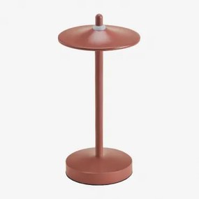 Lâmpada De Mesa Led Sem Fios Em Ferro Zuniga Terracota - Sklum