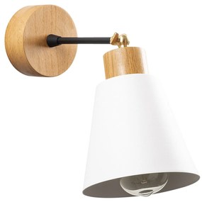 Candeeiro de Parede Manavgat – Branco – Diâmetro 14 cm, Altura 25 cm