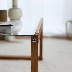 Mesa de Café Via - Madeira - 85x40x55 cm