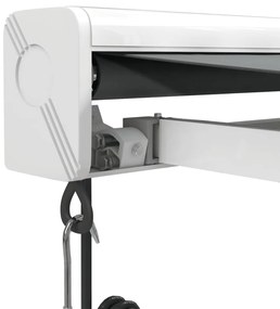 Toldo retrátil 4x3 m tecido e alumínio antracite