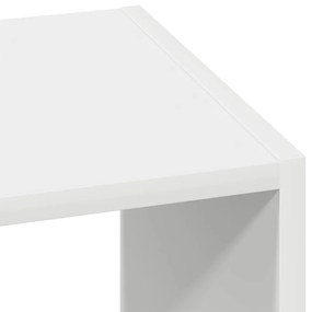Estantes 2 pcs empilháveis 30x30x80 cm derivados madeira branco