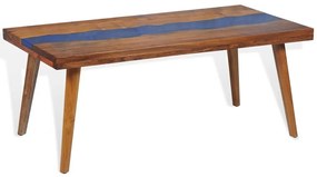 Mesa de centro em resina de teca 100x50x40 cm