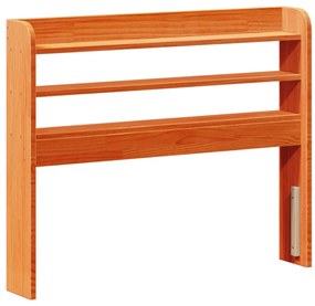 Cama sem colchão 90x190 cm madeira de pinho maciça castanho-mel