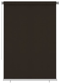 Estore de rolo para exterior PEAD 160x230 cm castanho