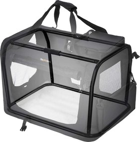 Transportadora para animais de estimação XL 102 x 69 x 69 cm Preta