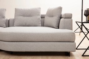 Sofá de Canto Padova Corner – Cinzento Claro – 140 cm x 385 cm x 200 c
