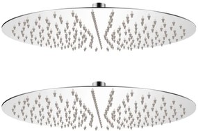 Cabeça de chuveiro 2 pcs aço inoxidável Ø 40 cm