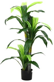 Árvore Dracaena artificial 36 folhas 120 cm verde