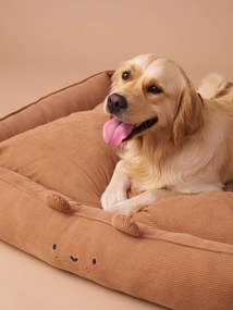 Cesto acolchoado em bombazina Family, para animal de companhia  camelo