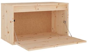 Armário de parede 60x30x35 cm madeira de pinho maciça