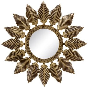 Espelho de Parede 90 X 1,75 X 90 cm Dourado Dmf