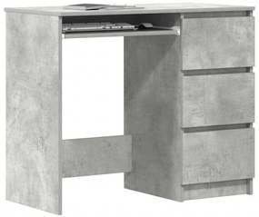 Secretária 90x45x76 cm derivados de madeira cinzento cimento