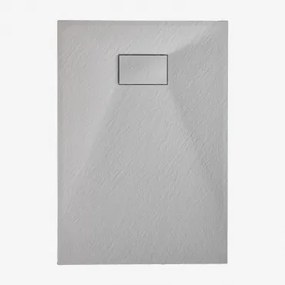 Base De Duche Em Resina Smc Retangular Antiderrapante E Extraplano Soho Cinza Claro & 90 X 70 Cm - Sklum