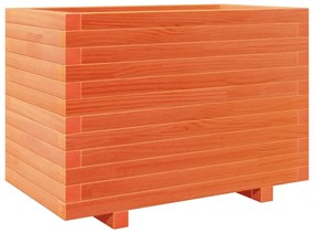 Vaso/floreira de jardim 70x40x49,5 cm pinho maciço castanho mel