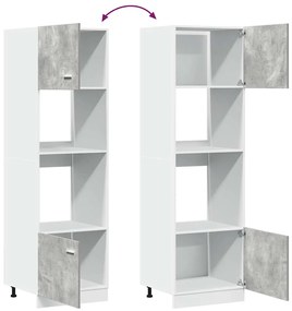 Armário para micro-ondas “Lyon” 60x57x207 cm cinza