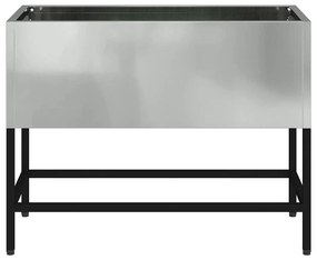 Jardineira Elevada vidaXL 60x26x45 cm Aço Galvanizado