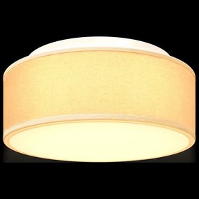 Luzes de Teto Embutidas Brancas Ø 30 cm Tecido E27