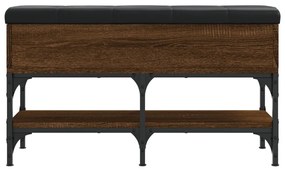 Banco sapateira 82x32x45 cm derivados madeira carvalho castanho
